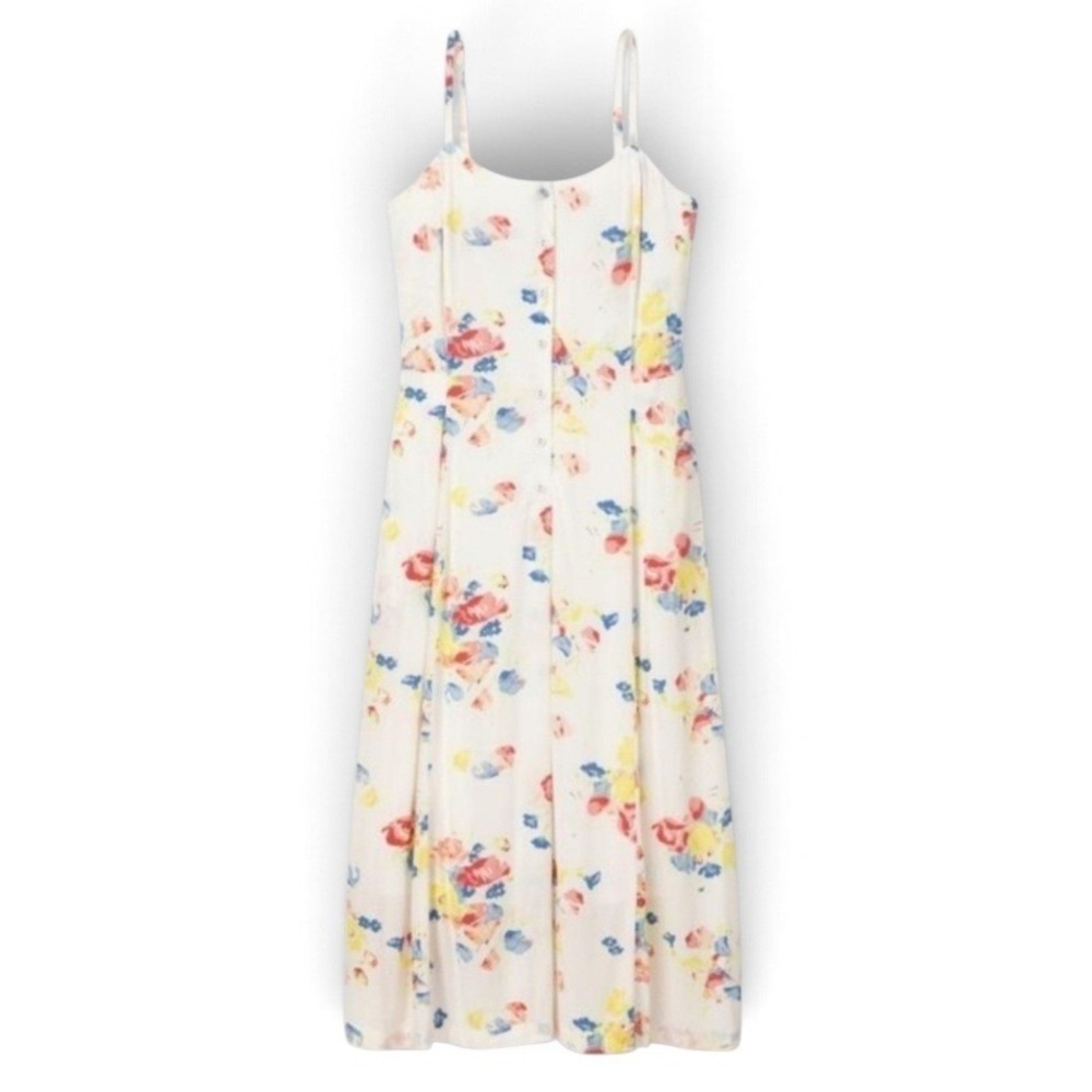 UNIQLO x INES DE LA FRESSANGE Camisole Floral Midi Dress Sz Medium Rayon Prairie